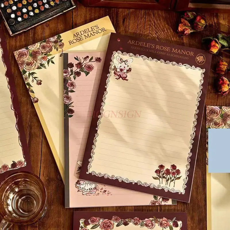 1book High aesthetic students can tear off their study notebooks, notes, horizontal lines, and grids