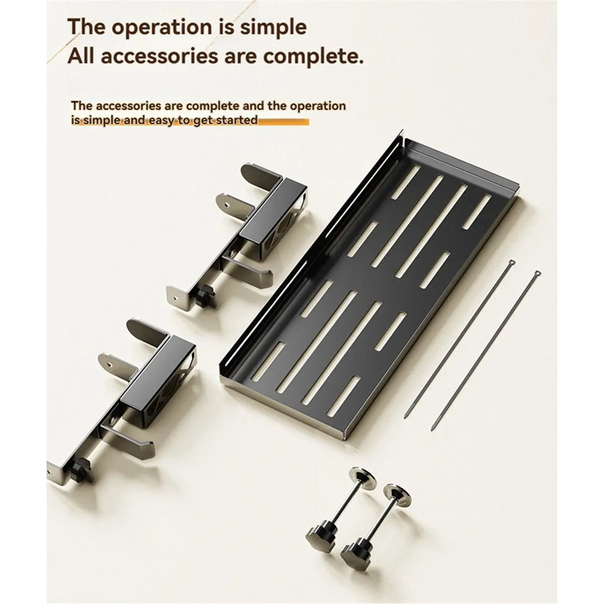 Dynamic Under Table Storage Rack Metal Under Desk Cable Management Tray Desk Wire Organizer No Punching Storage Accessories