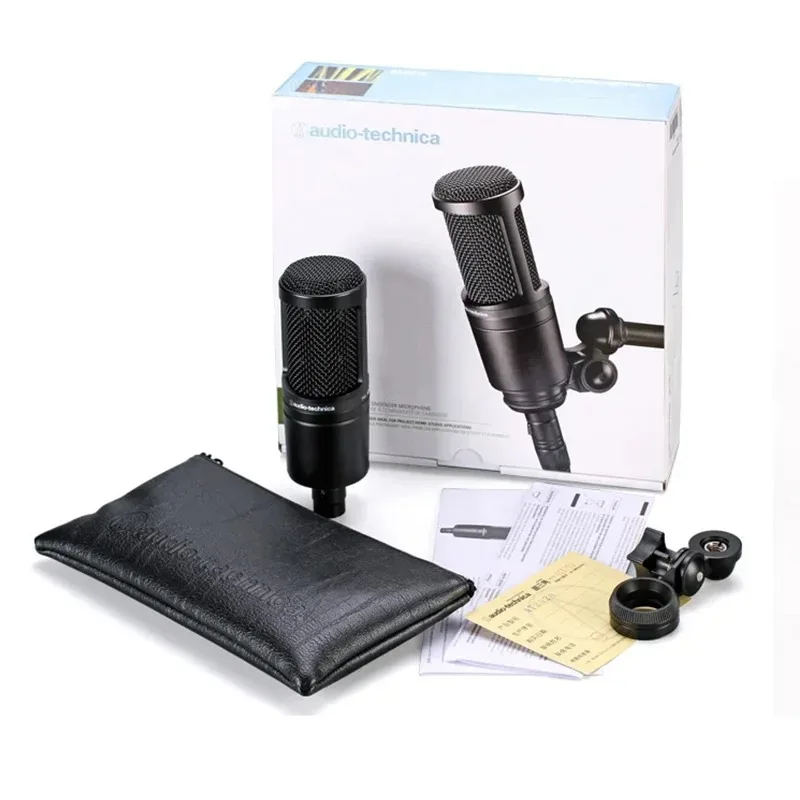Oryginalny mikrofon kondensatorowy Audio Technica AT2020, kardioidalny, profesjonalny mikrofon studyjny XLR do podcastów, streamingu i nagrywania. — zdjęcie produktu 6