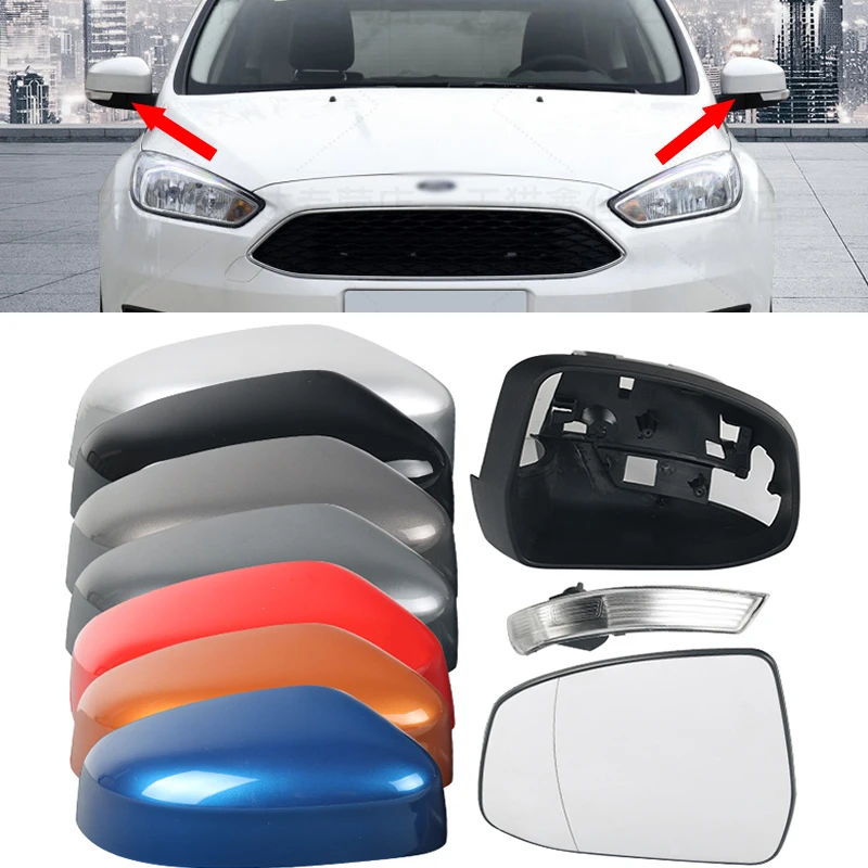 

car mirror cap lens frame rearview mirror turn signal For Ford Focus MK2 MK3 Sedan Turnier Hatchback DYB C15 Exterior Parts