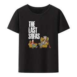 Funny The Last Sofas Print T-shirt Novelty Clothing Tops Leisure Style Camiseta Men Clothing Graphic T Shirts Harajuku Y2k