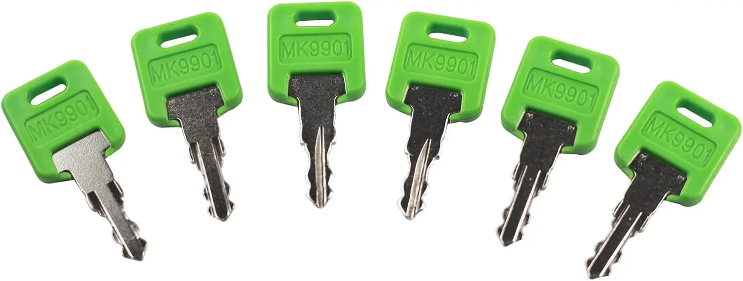 6601 MK9901คีย์เข้ากันได้กับ motorhome Master Green Key FIC Code 9901 6601 (6แพ็ค)