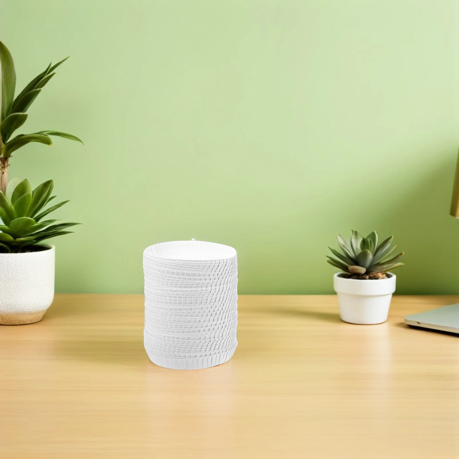 

100Pcs Disposable Paper Cup Lids Hot Drinking Lids for Home Hotel Ktv Bar Coffee Shop Tea Disposable Cup Covers