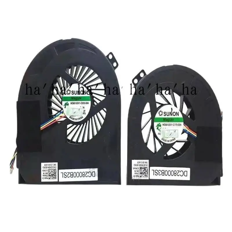 

Replacement Fan for Precision M4700 Series CPU 01G40N and Gpu 0CMH49 Cooling Fan 01G40N 0CMH49 Two Fans 4-Wire