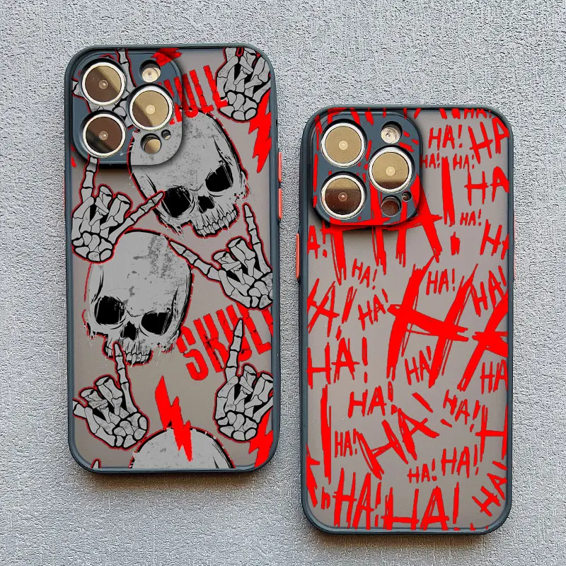 

Simple Skeleton Human Bone Cute Phone Case For iPhone 16 15 14 Pro Max Plus 13 Mini 12 11 Pro Max XS XR X 7 8 Plus SE Back Cover