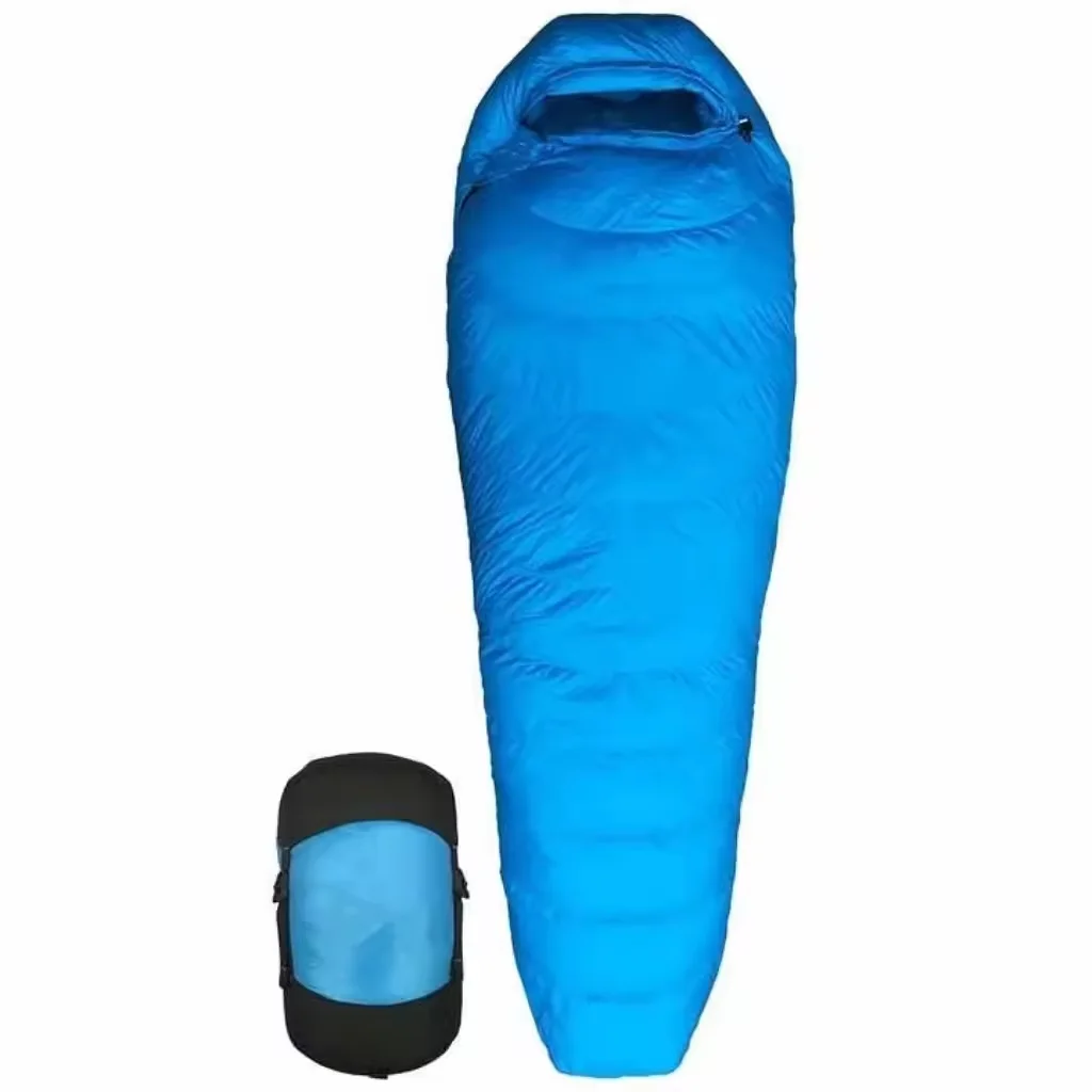 

Waterproof Outdoor Sleeping Bag Ultralight Camping Mummy 650 FP Adult With Compressed Camping Sleeping Bag