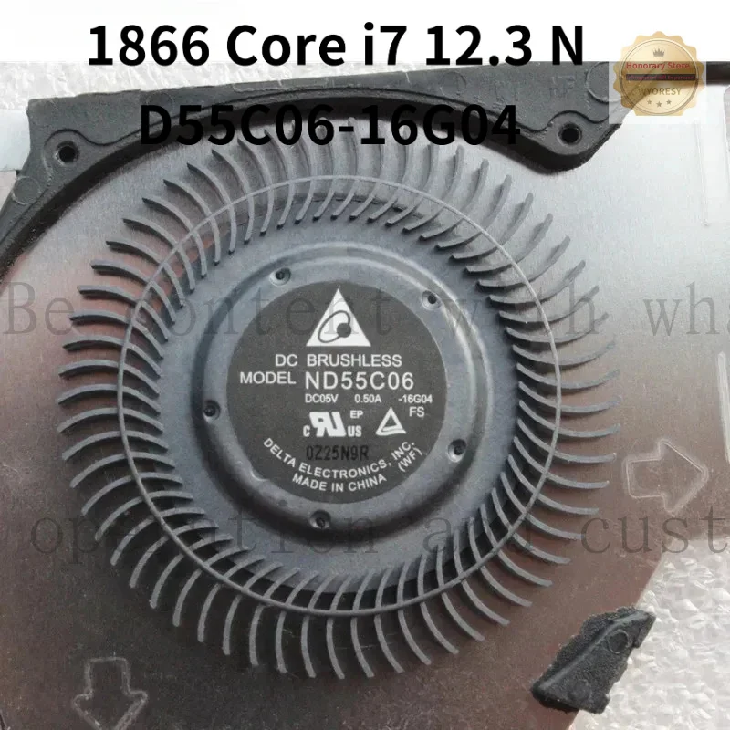 YD Honesty New Laptop CPU Cooling Fan FOR Surface Pro 1866 Core i7 12.3 ND55C06-16G04