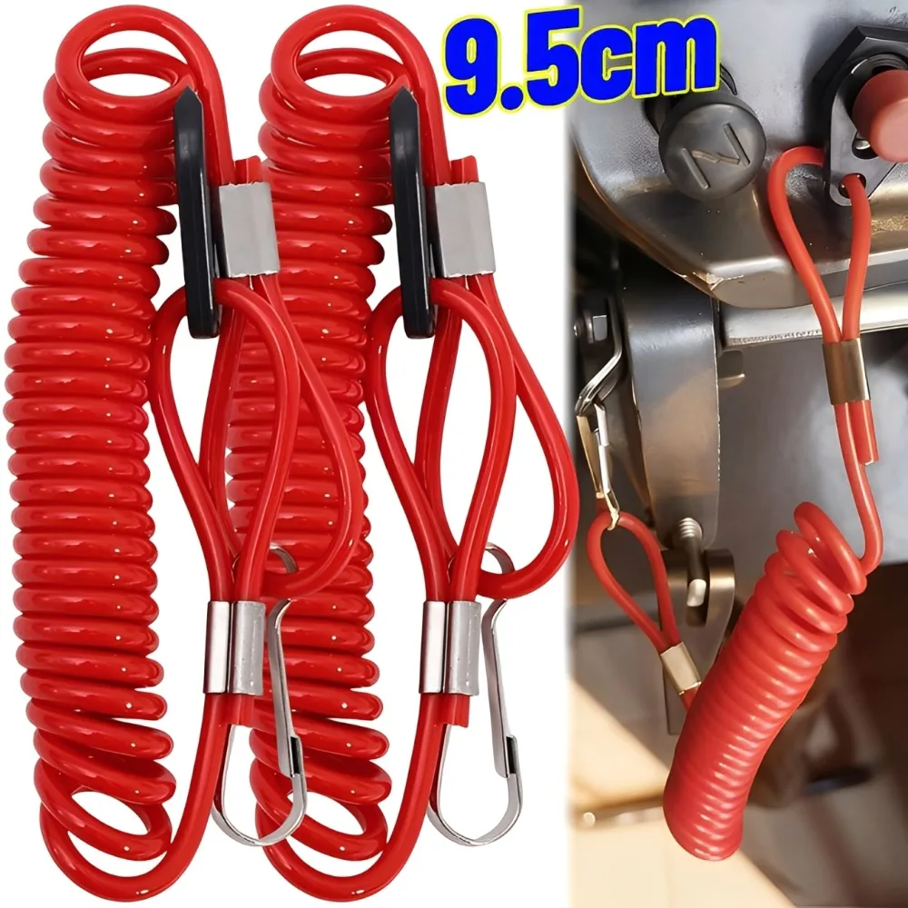 

Выключатель аварийной остановки двигателя лодки, аварийный выключатель, безопасный ремешок, веревочный разъем, универсальный для моторных лодок и подвесных моторов