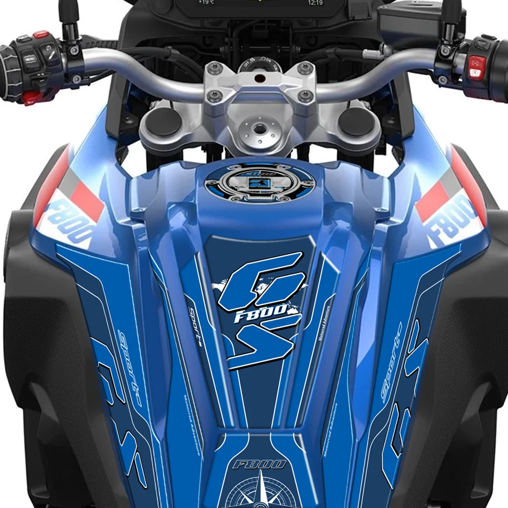 3D 젤 연료 탱크 패드 오토바이 도장 보호 스티커 세트 & BMW F800GS F 800 GS 2024 2025용 바디 쉘 장식 데칼
