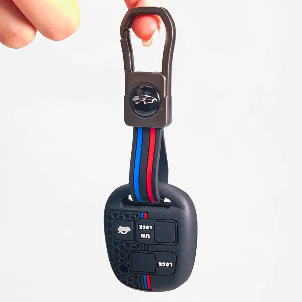 For Toyota Yaris Carina Corolla Avensis Land Cruiser Camry RAV4 Prado Key Cover With Finger Loop Full Coverage