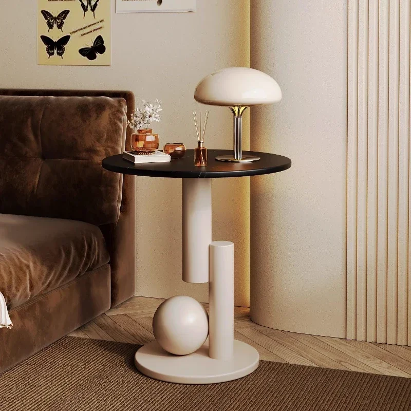 

French Side Table Rock Slab Coffee Table, Sofa Corner Table, Living Room and Balcony, Leisure Home Furniture
