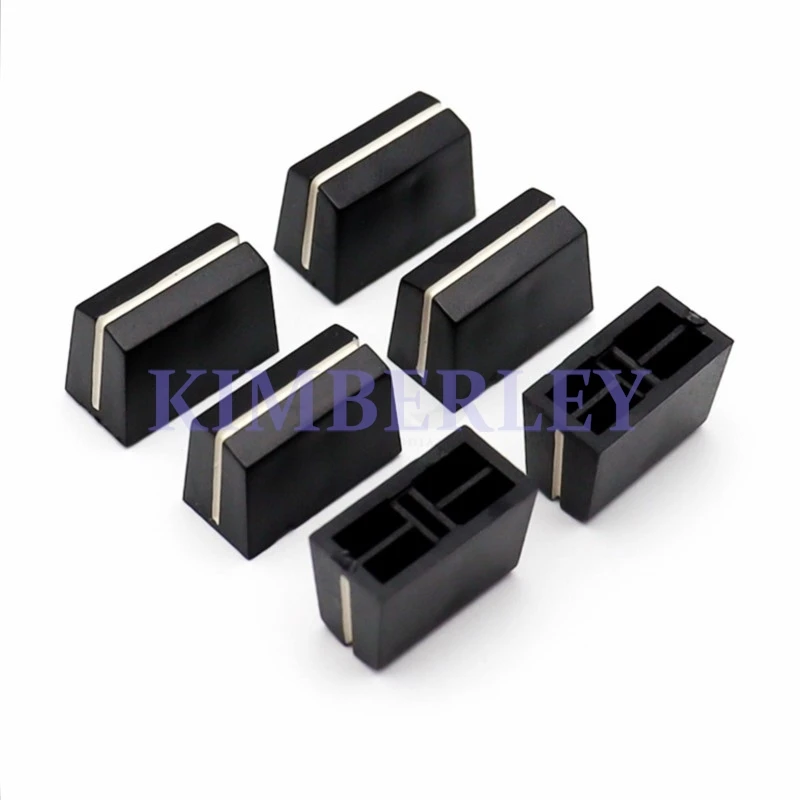 10PCS 20x10x13mm Mixer Fader Knob Plastic Straight Slide Potentiometer Push Key Cap 4mm Hole Volume Control Rotary Knob