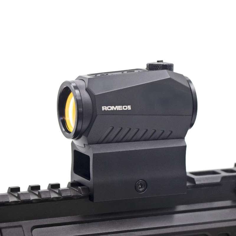 ROMEO5 1x20mm 2 MOA Red Dot Sight Reflex Riflescope Hunting Scope With Mount Riser 20mm Rail Co-Witness Holographic AR15 HK416