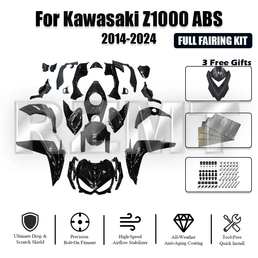 Motorcycle Shell Fairing Bodywork Panel Kit Set Fit For Kawasaki Z1000 ABS 2014-2024 Z1000 SX 2014 2015 16 17 18 19 20 21 22 23