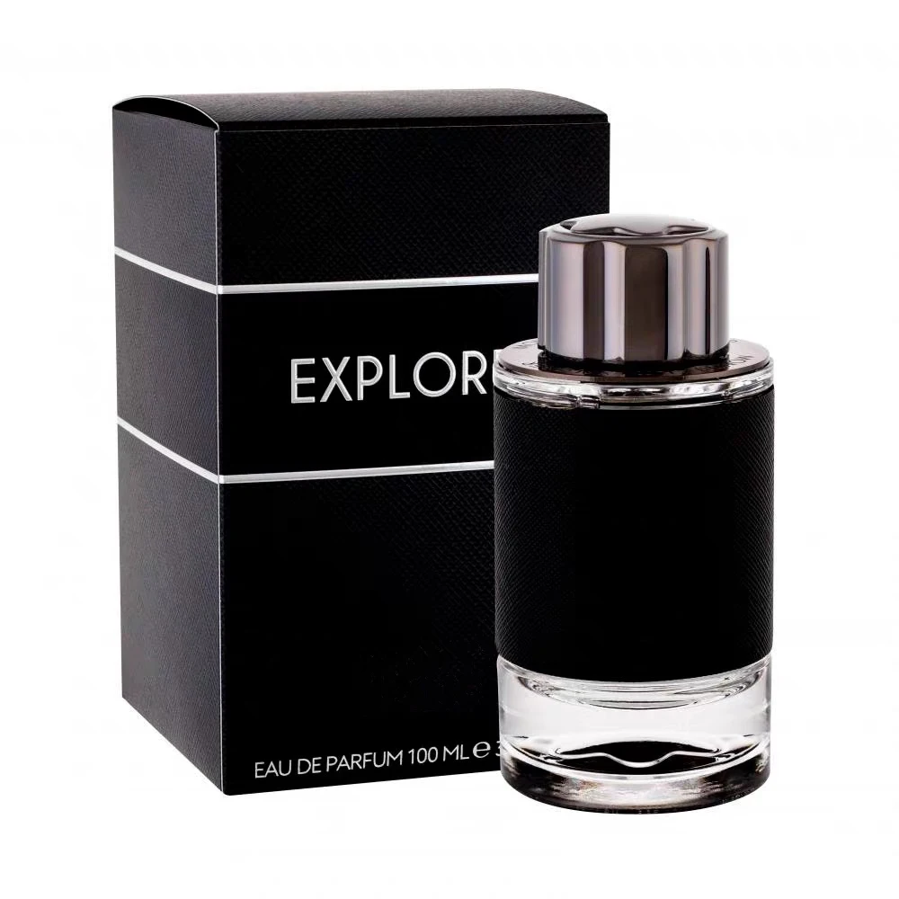 

EXPLORER Eau de Parfum: Textured Black Sleeve, Bold Woody Scent for Men