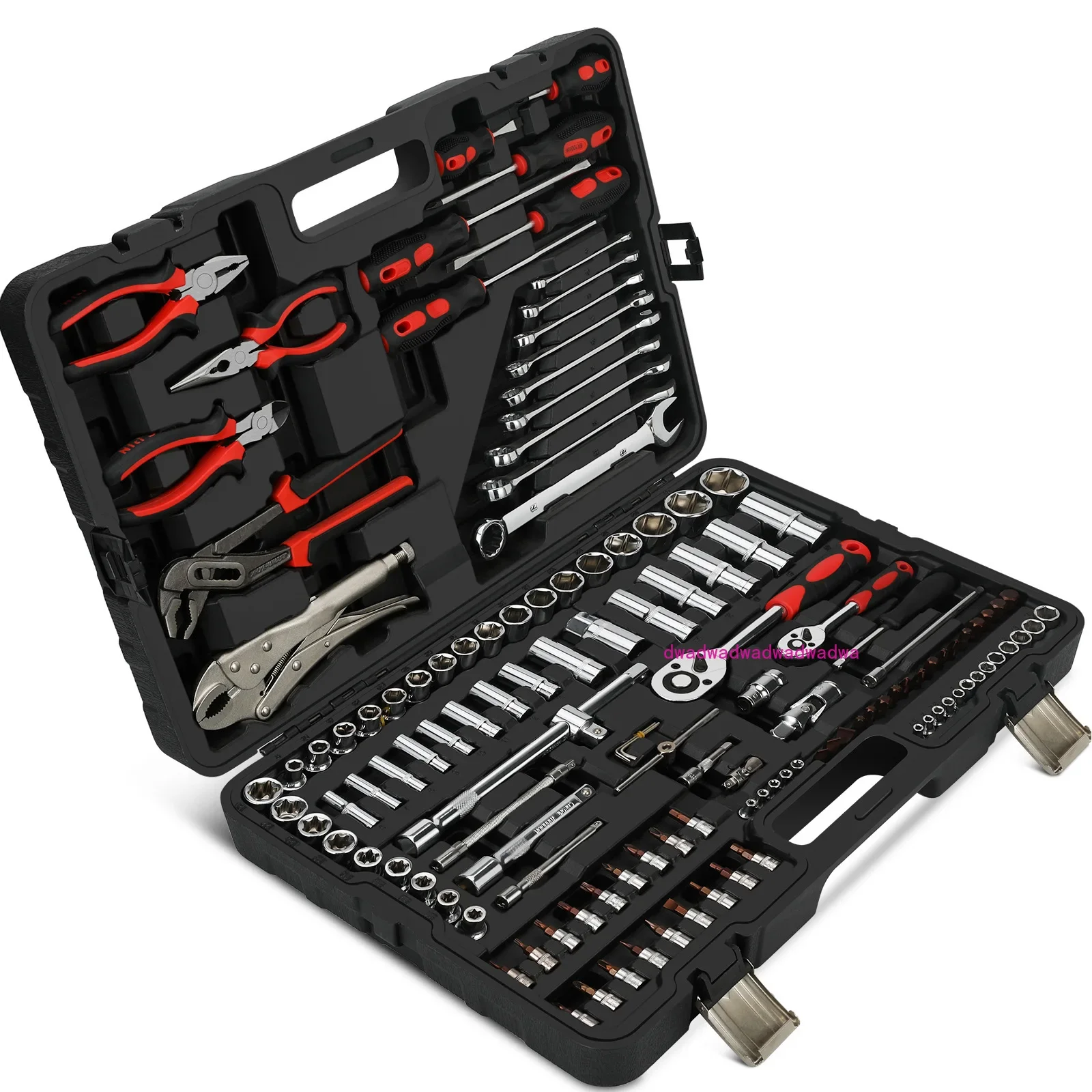 131 Pieces Comprehensive Set Universal Sleeve Wrench Combination Tool Large Medium Small Fly Ratchet Wrench