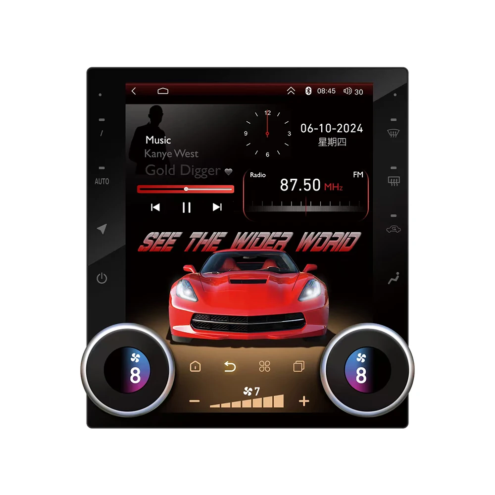 ZWNAV Android 13 Carplay GPS Navi Multimedia Player Split Screen for Chevrolet Corvette C6 2005-2013 Reversing Aids TV