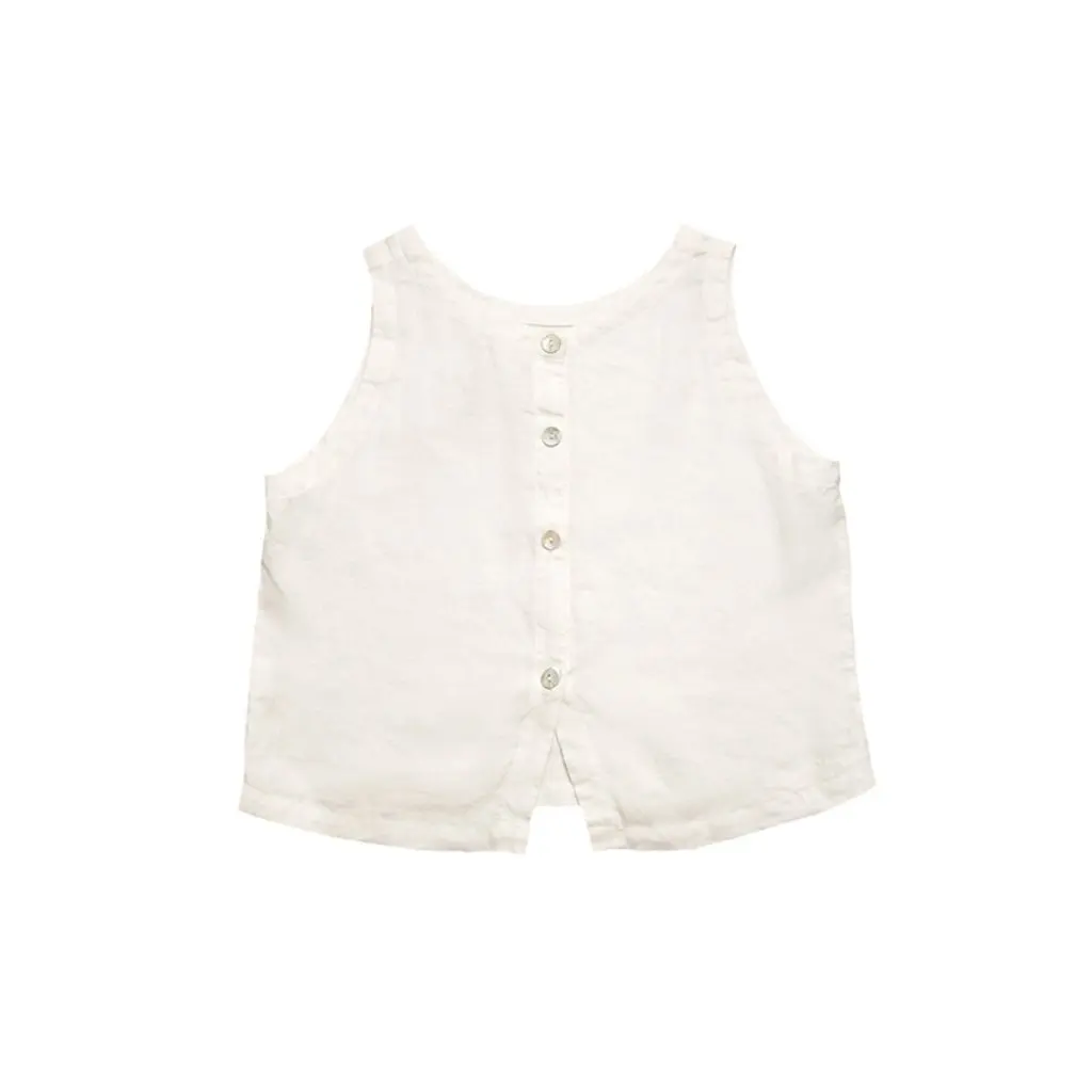 

Summer Reversible Vest for Women High-Quality Loose Linen Sleeveless Top Bottoming Short