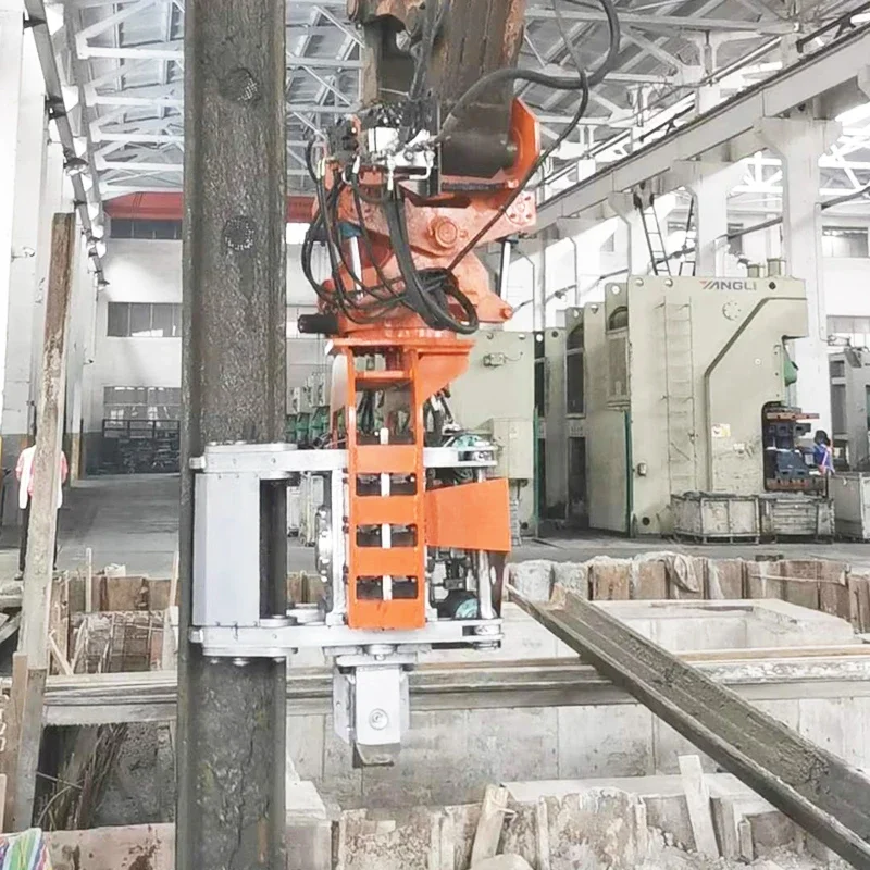 Hydraulic High Frequency Pile Driver Static Vibro Pile Driver Concrete Sheet Pile Machine High Frequency Drilling Rig