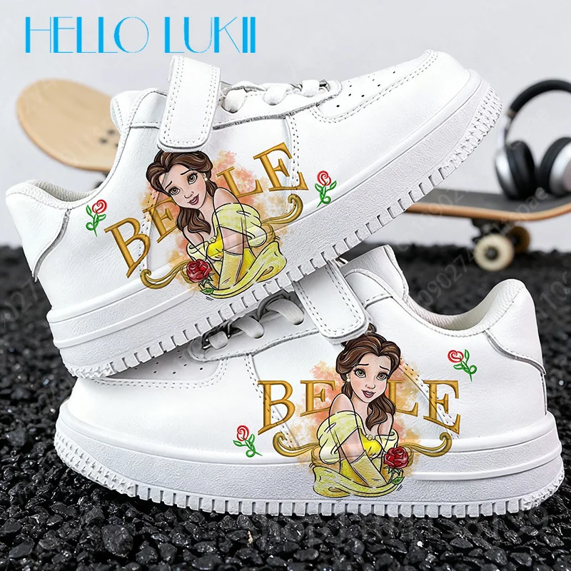Hot Selling Beauty Beast Cartoon Printing Children shoes boys girls Slip-resistant wear-resistant Parent child shoes man woman