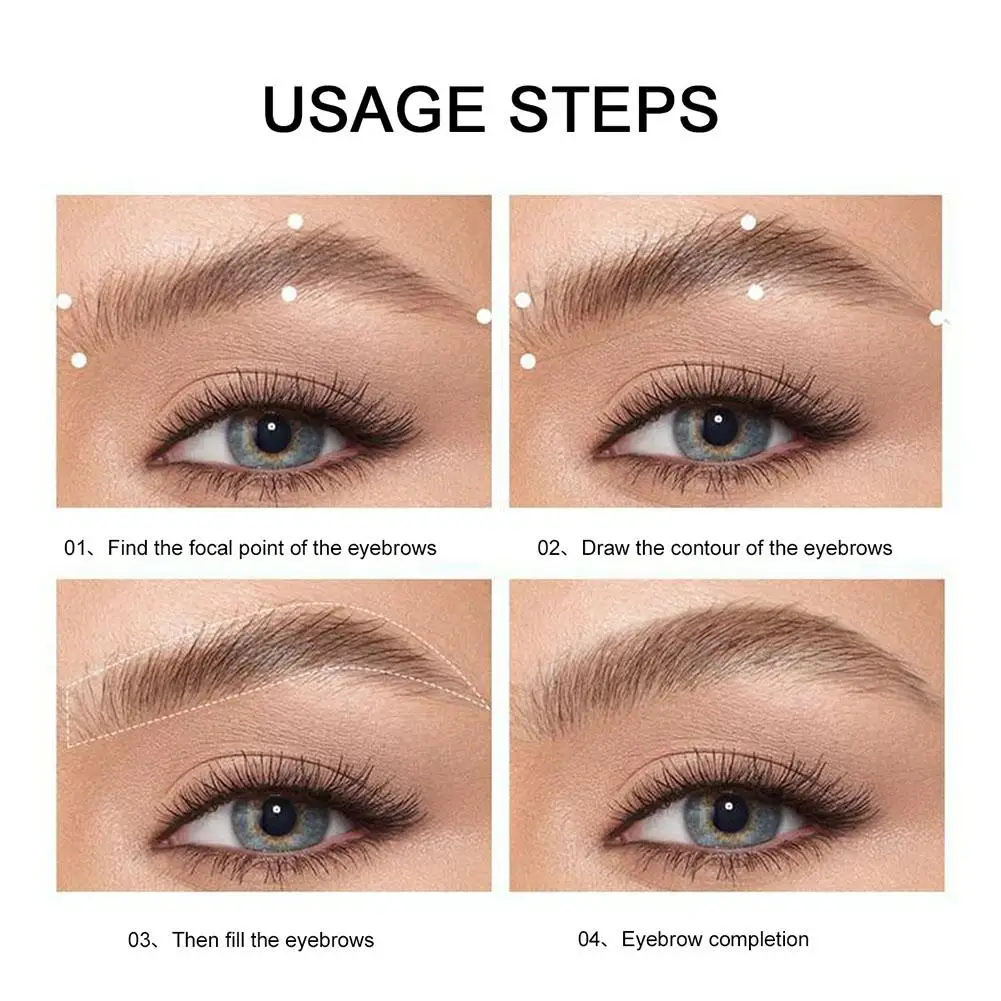 EyeblogugPowder-Palette de maquillage imperméable, 3 couleurs, naturel, longue durée, non décolorant, cosmétiques