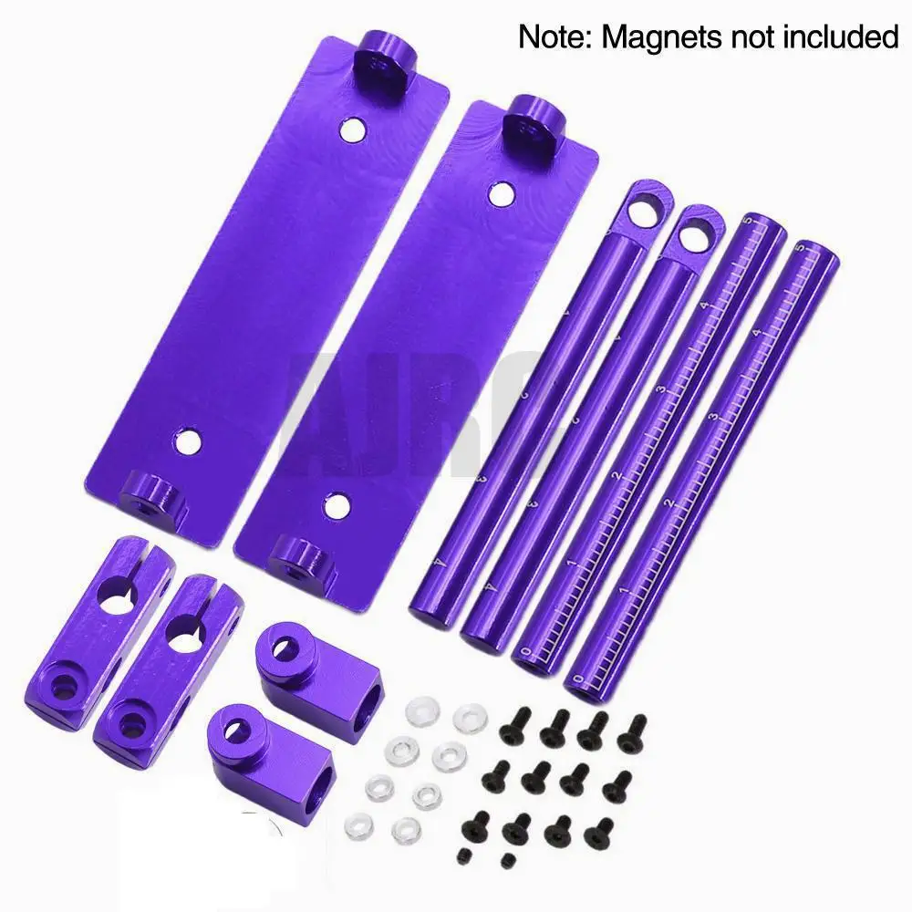 Aluminium Magnetische Onzichtbare Body Bericht Mount Kit Voor 1/10 Hsp 94122 94123 Sakura D3 Xis Nul S Cs Hpi Tamiya on-Road Drift Rc Auto