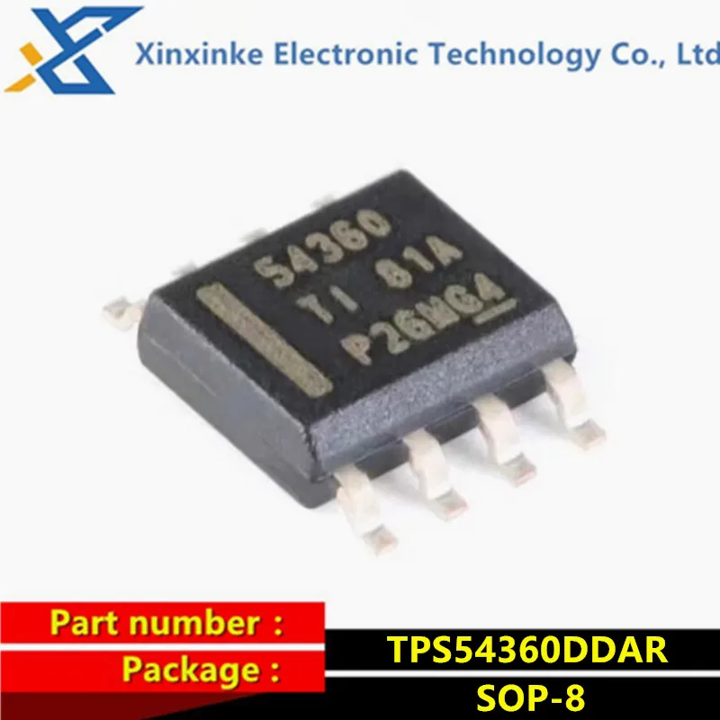 10PCS TPS54360DDAR SOIC-8 Mark:54360 Switching Voltage Regulators 60 Vin 3.5A SD DC-DC Converter Power Management ICs