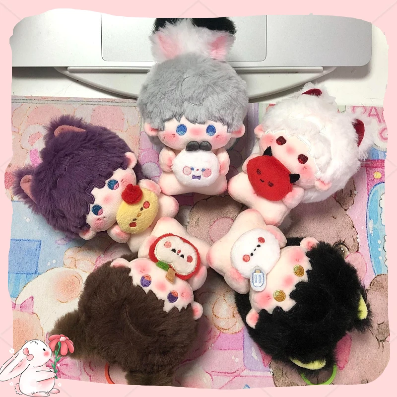 Pluszak Gra Love And Deepspace Rafayel Xavier Zayne Caleb Sylus 10cm Zwierzęce Uszy Mini Zawieszka Cosplay Brelok Prezent na Boże Narodzenie