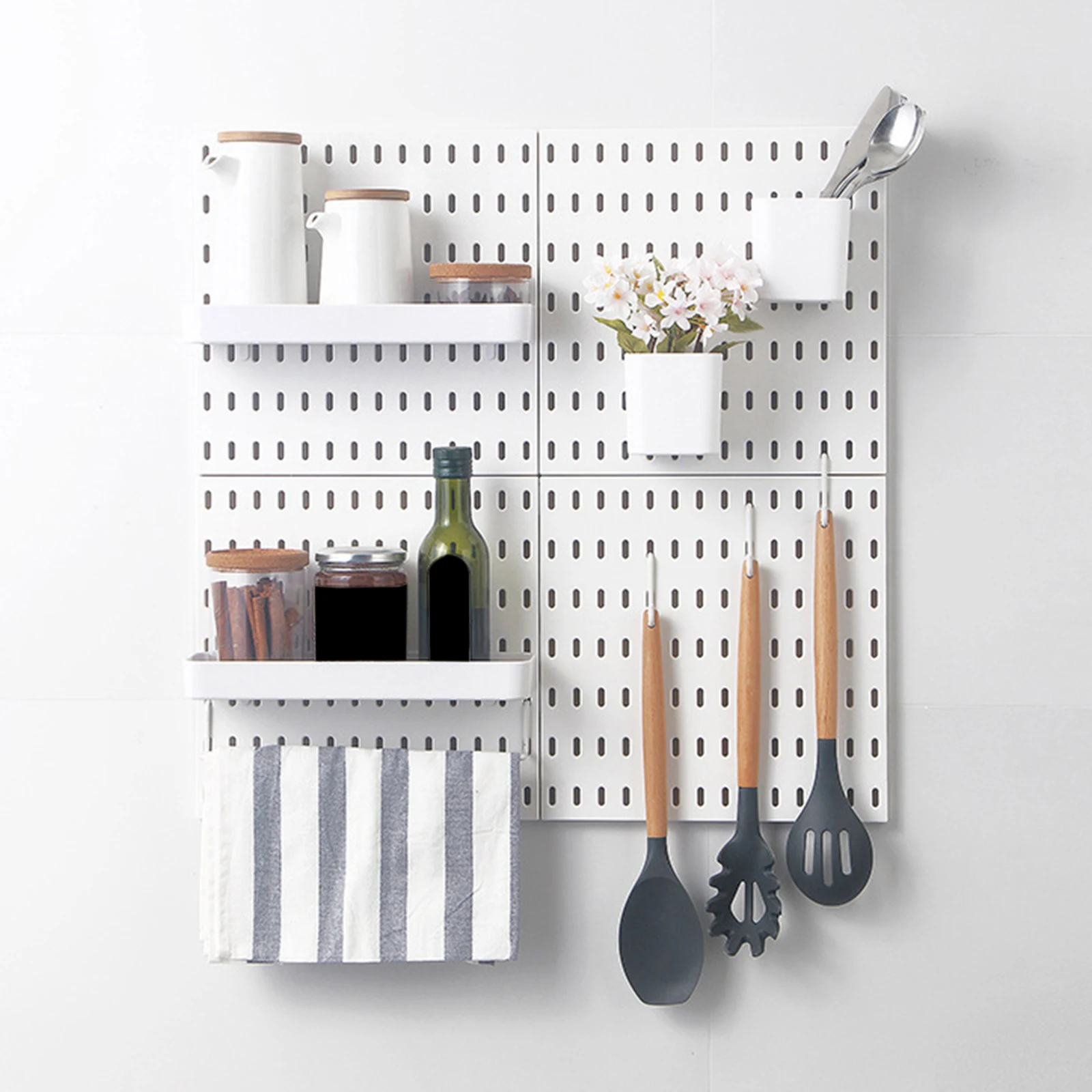 Wall Storage Panels Wall Storage Organizer DIY Pegboard Combination for Office Kitchen Bathroom