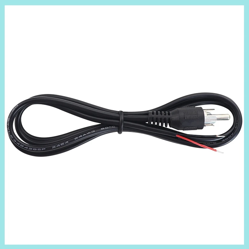 1m RCA Male to Dual Bare Wire Lotus Head Male Audio Cable AV Small Speaker Extension Cable RCA Connection Cable Plum Head B2