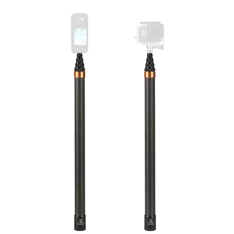 Carbon Fiber Invisible Extended Edition Selfie Stick Adjustable Extension Pole For Insta360 Panoramic Camera Action Camera