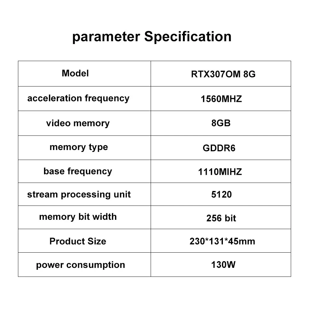 Nueva tarjeta de vídeo RTX 3070M (portátil 3070), 8GB, 256bit, DDR6, no LHR, perfectamente Compatible con minería, velocidad BTC ETH que alcanza 65 + MH/S