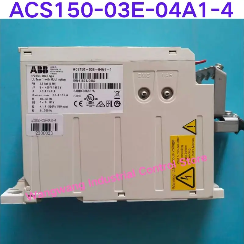 Second-hand test OK , ABB frequency converter ACS150-03E-04A1-4 1.5kw