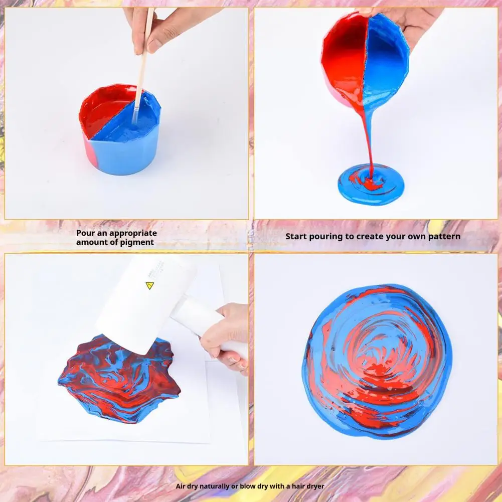 Paint Pouring Cup Multi-channel Silicone Split Cups for Paint Pouring Reusable Resin Mixing Cups with Dividers Fluid for Acrylic