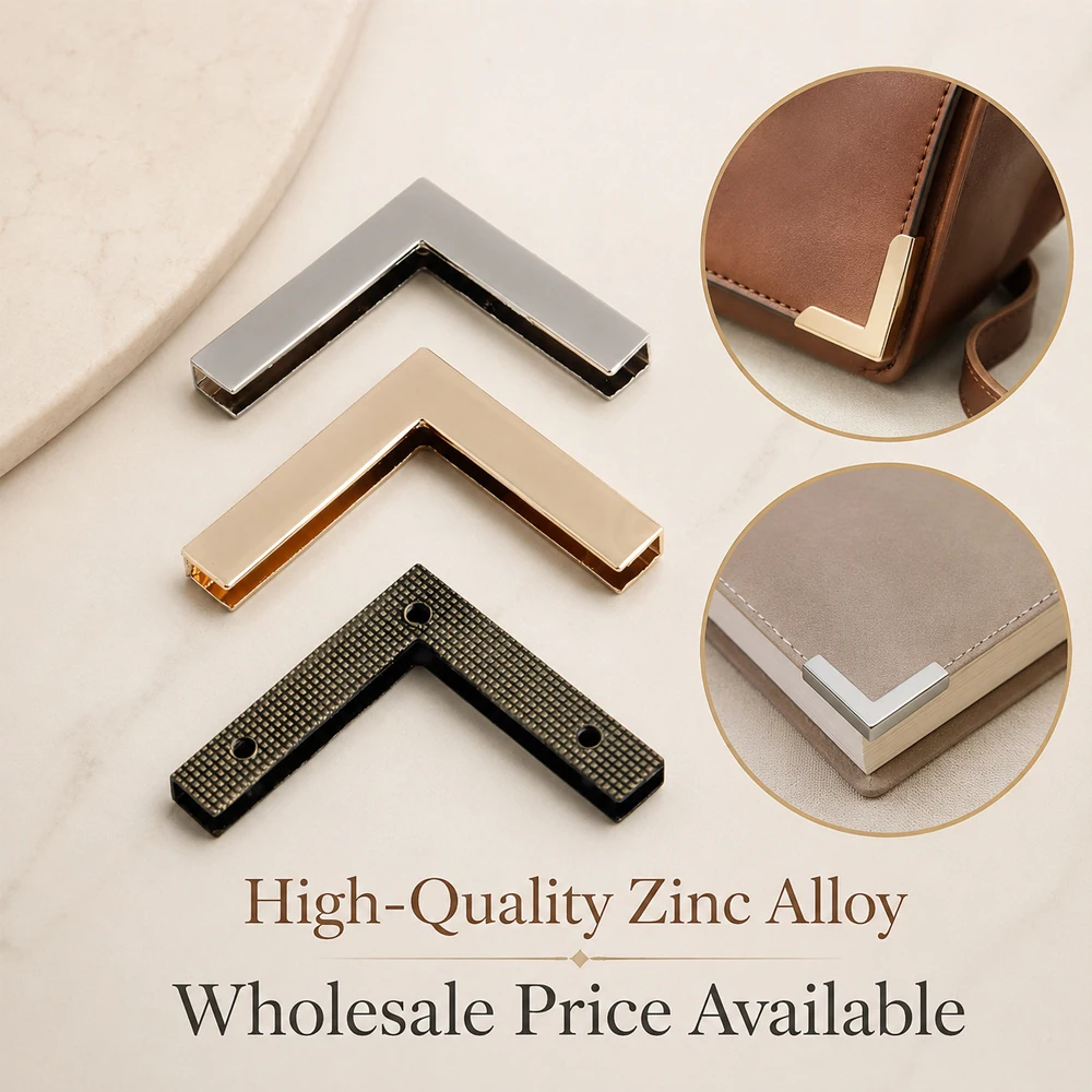 8/30/100PCS 41x41mm Metal Protect Corner Bags Edge Protection Buckle For Luggage Purse Decor Clip Clasp DIY Hardware Accessories