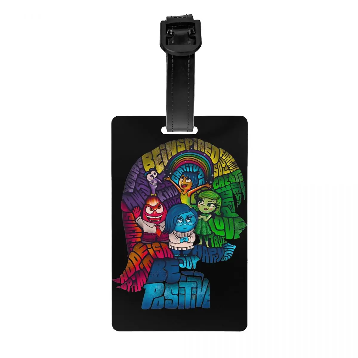 Inside Out  Luggage Tags Travel Accessories Cartoon Portable Label Holder Baggage Tag ID Address Portable Travel Label Gift