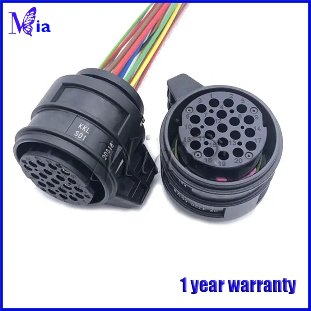 New DQ250 DSG 02E Transmission TCU TCM Harness Connector 20 Pin Plug 1J0927320 for Skoda Mustang 5L
