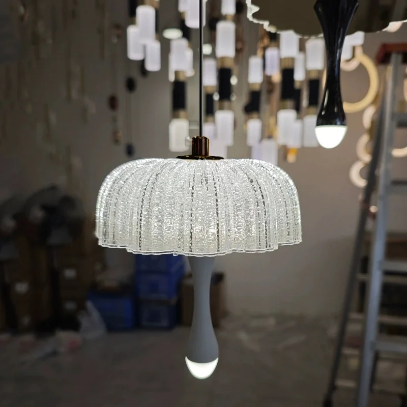 Master Bedroom Dining Room Bar Entrance Long Line Bedside Light Medium Light Long Line Creative Chandelier for Entrance Foyer