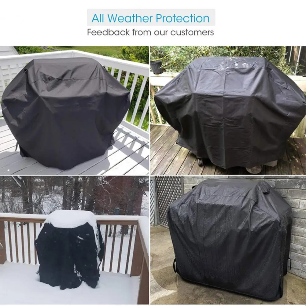 Uv Resistant Grill Cover Durable Three Layer Heavy Duty Grill Cover with Secure Buckle Closure for Reliable Outdoor Protection