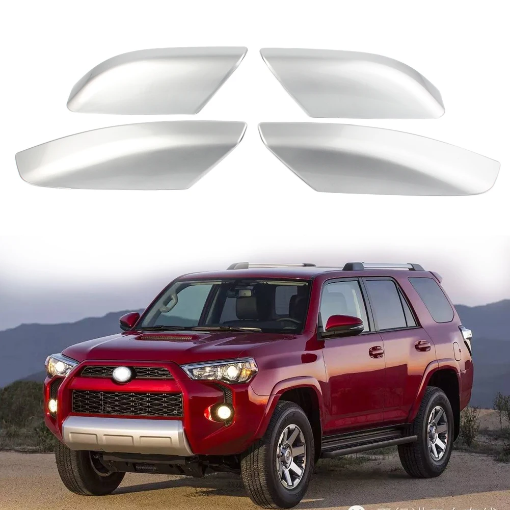 

4Pcs Silver Car Roof Rack Bar Rail End Protection Cover Shell For Toyota 4Runner N210 2003 2004 2005 2006 2007 2008 2009