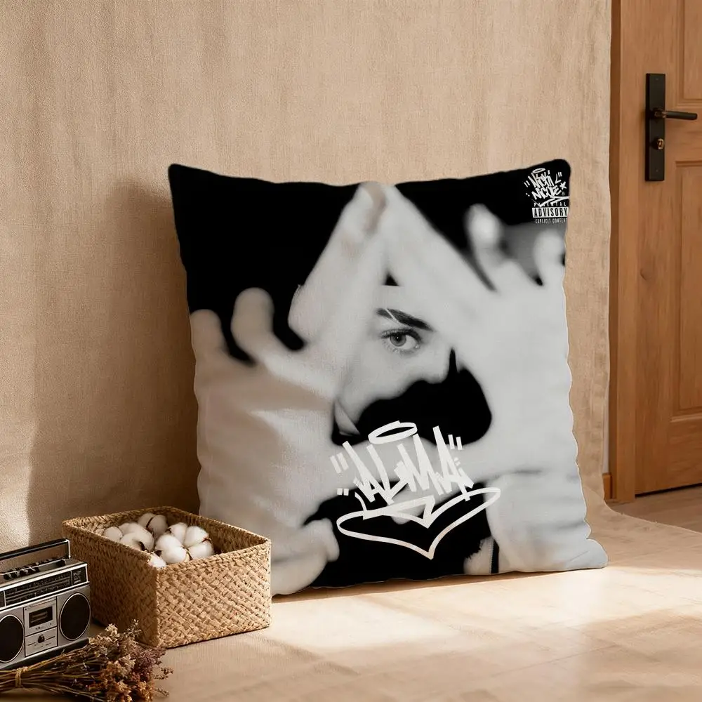 Funda de almohada N-Nicki Nicole, funda de cojín con patrón antipolvo, adecuada para sofá, dormitorio, funda de almohada para coche