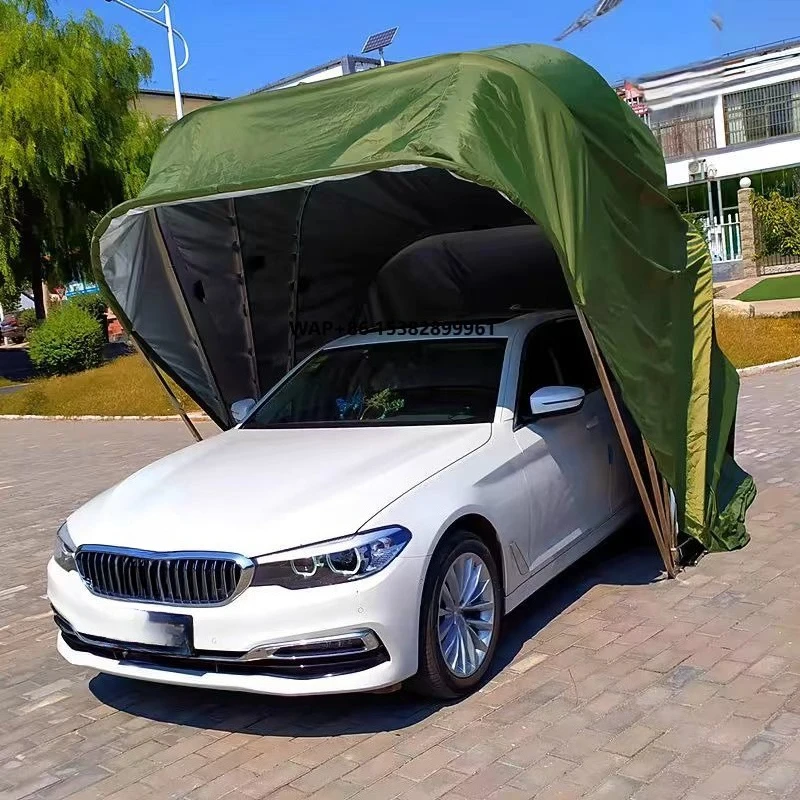 Waterproof Full Car Cover for SUV All Weather Outdoor Protection From Sun Wind Rain & Hail Folding Garage