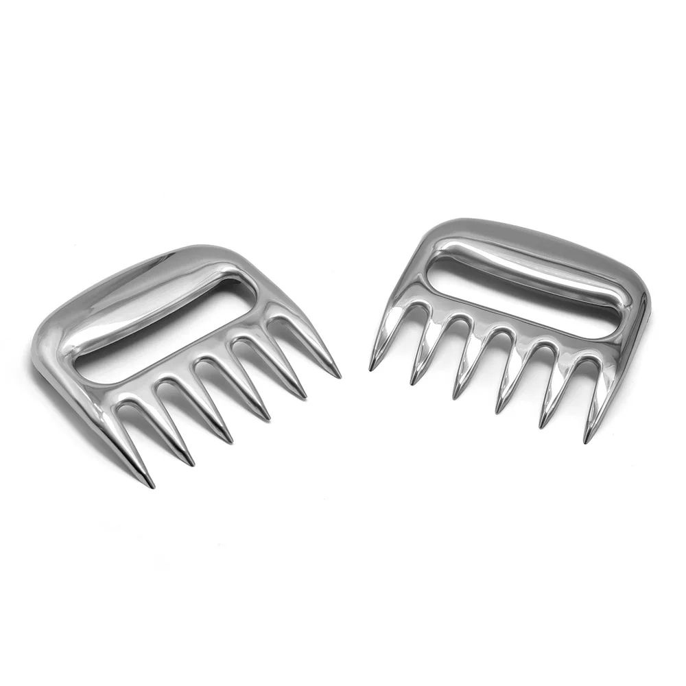 Meat Fork Shredder Barbecue Fork Bear Claw Meat Separator Handle Kitchen Food Fork Meat Slicer BBQ Grill Meat Handler Kitchen