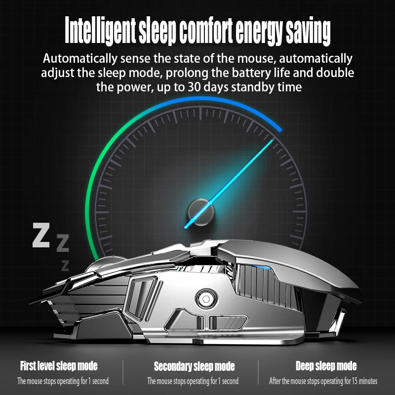 SC300 Ratón y Ratón Inalámbricos Carga Esports Pollo Comiendo Aliento Efecto de Luz Computadora Portátil