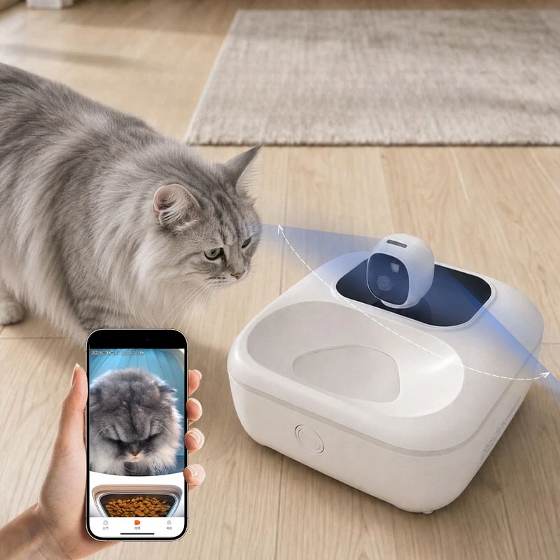 Intelligent wet food feeder New type of timed quantitative constant temperature preservation pet refrigerator cat dog automatic