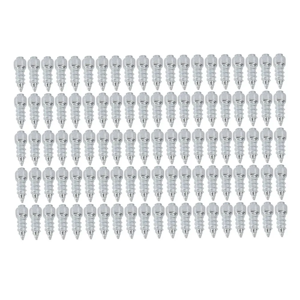 

100 Pcs 4x12 mm Snow Tire Studs Anti-Slip With Installation Tool Anti Skid Studs Anti-ice Winter Snow Tire Spikes Off Road Use