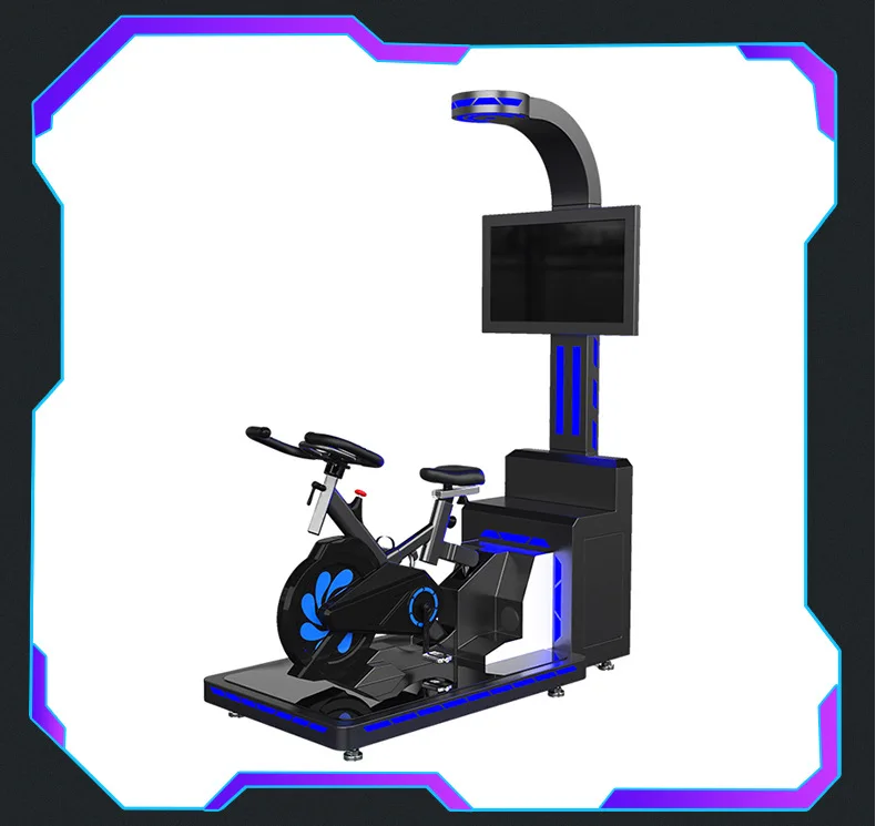 Coin Operated Machine VR Bike Simulator Virtual Reality Bicycle Game Machine Exercise Bike Simulator Indoor Riding Machine