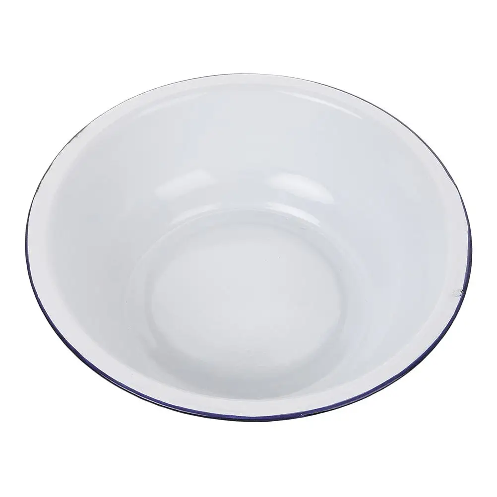 Enamel Basin Fruit Bowl Pasta Large Dishes Spittoon Vintage Mixing Bowls Bread Wash