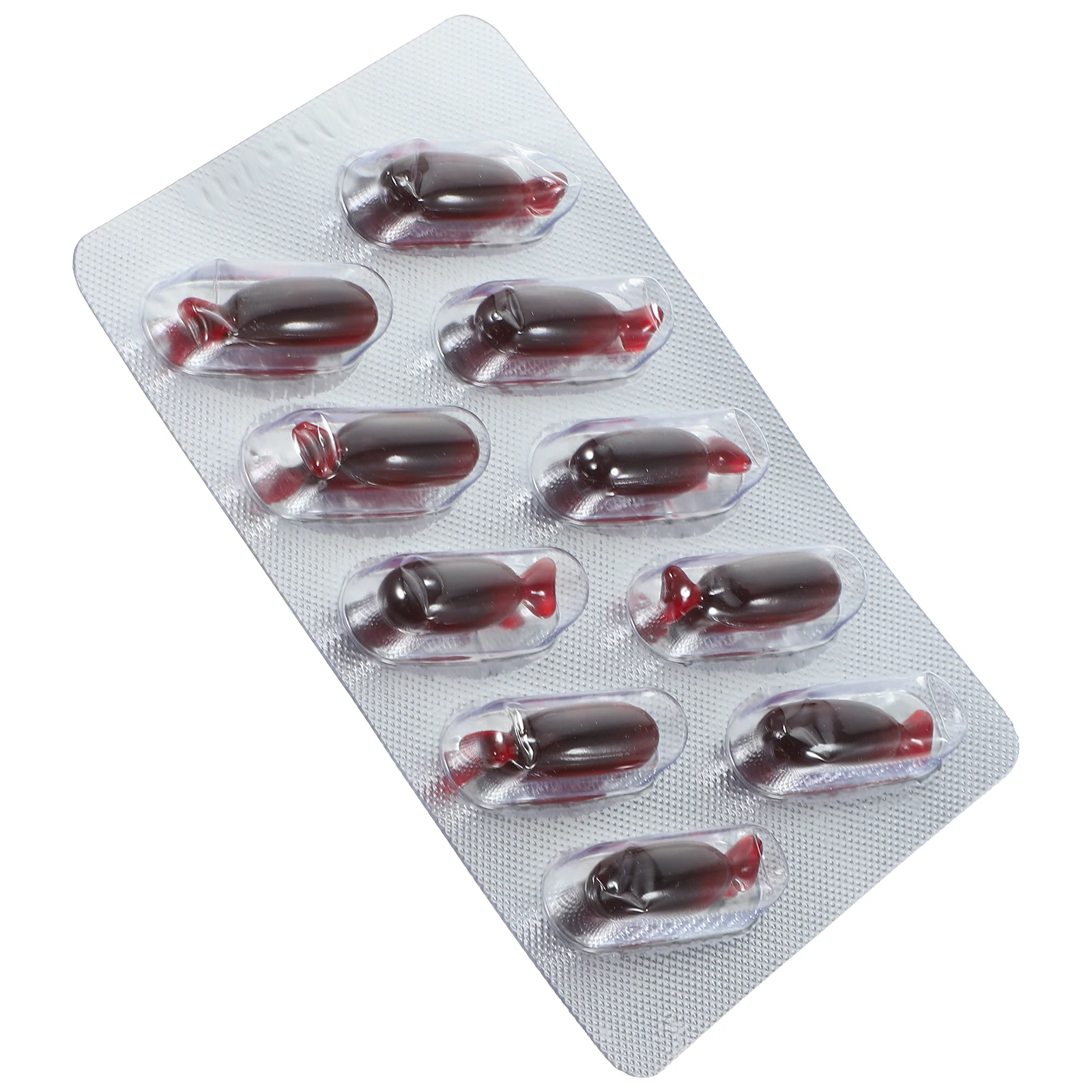 

Simulated Plasma Fake Blood Capsules Realistic Bleeding Halloween Costume Props Scary Prank Toys Party Supplies Red Pills Trick