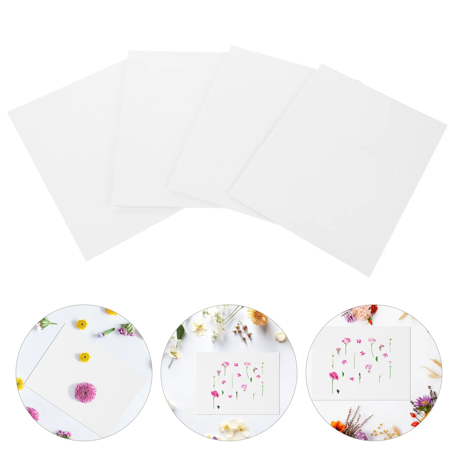 

4Pcs Flower Press Paper Quick-Drying Absorbent Sheets DIY Dried Flower Specimen Tool Plants Pressing Sheet Fruit Pressing Sheet